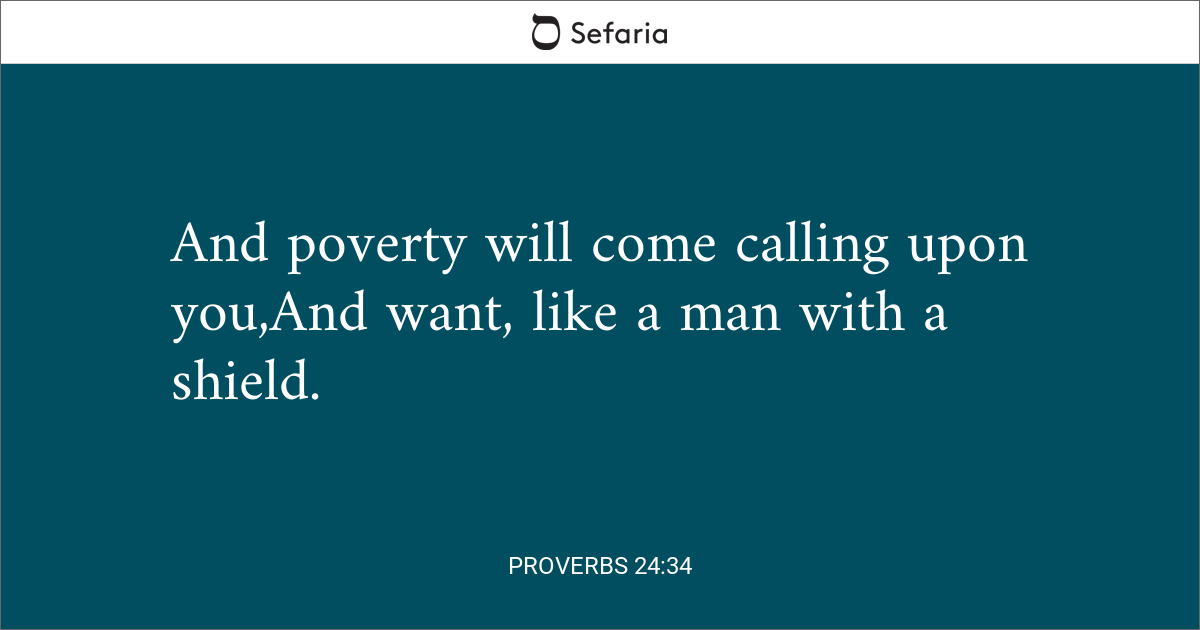 Proverbs 24:34