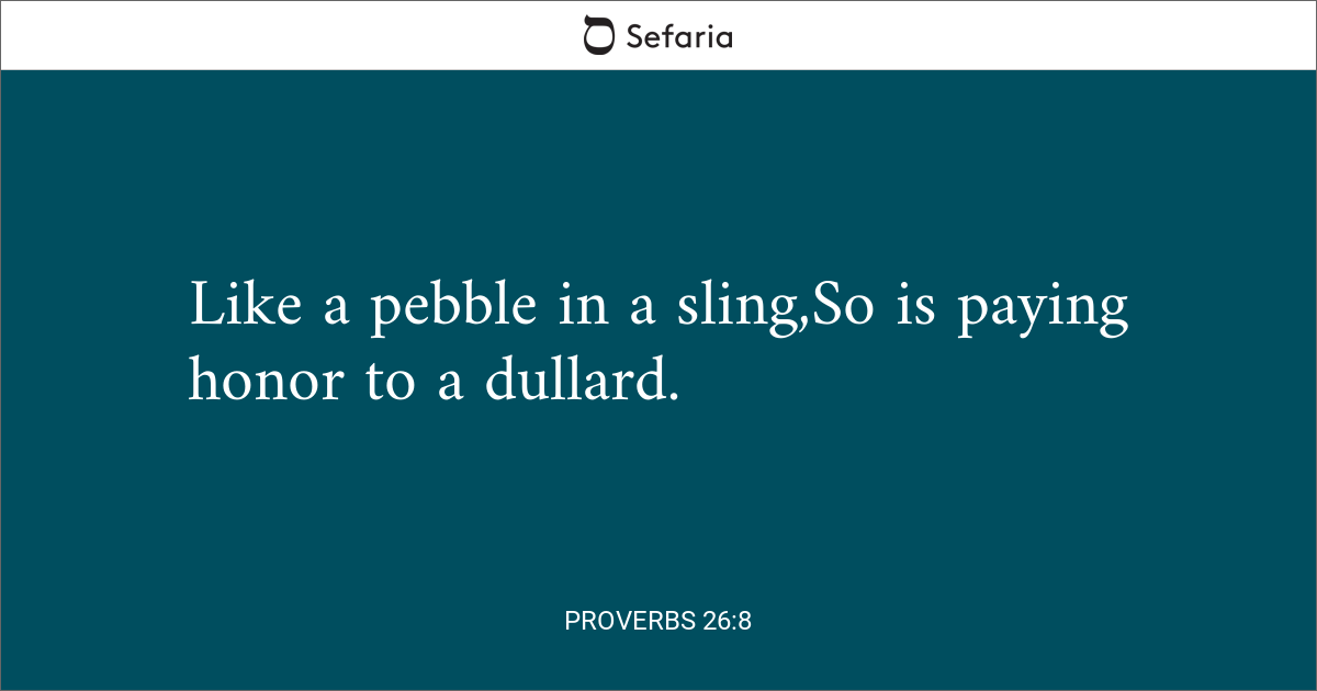 proverbs 26 8