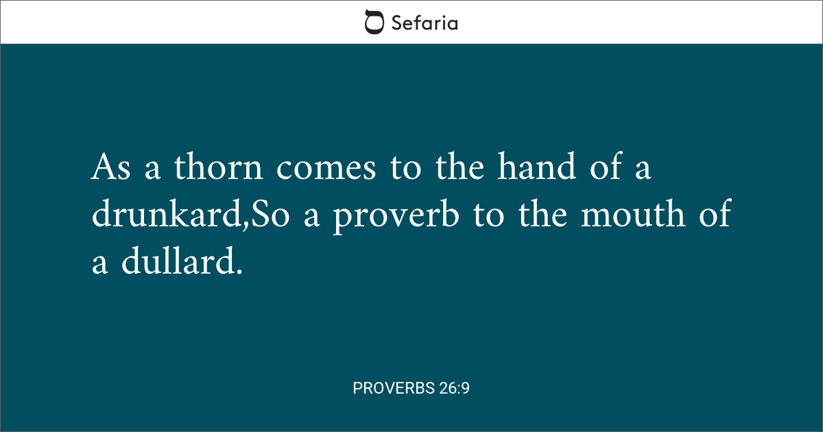 proverbs 26 7 9