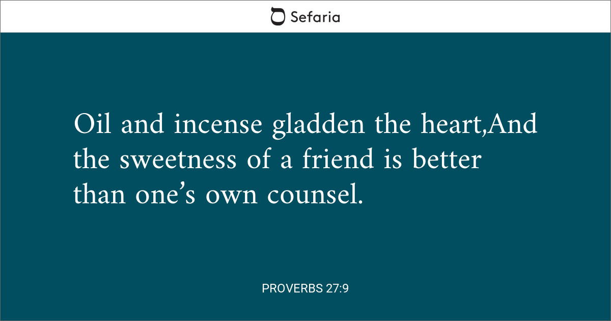 proverbs 27 vs 9