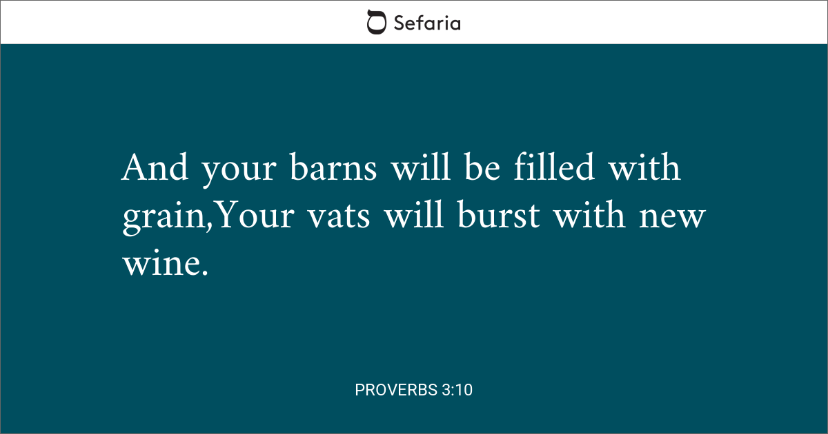 proverbs 3 1 10 sermon