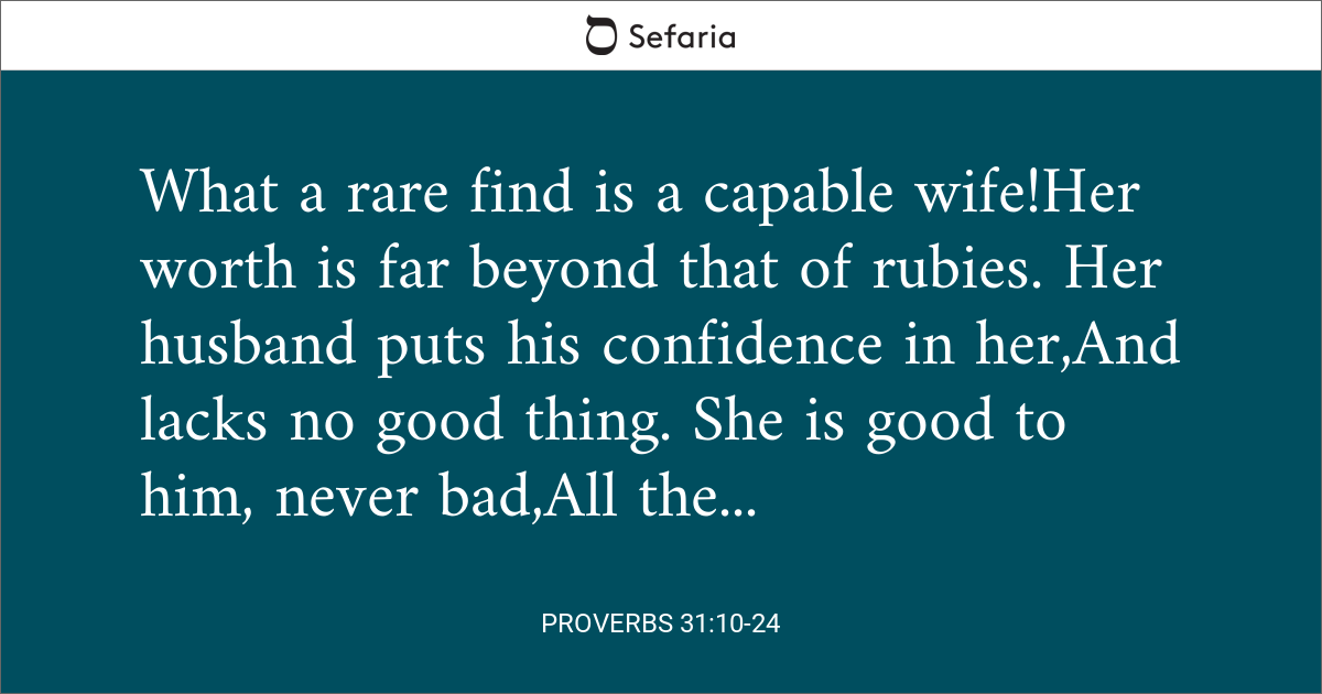 proverbs 31 10 24 meaning