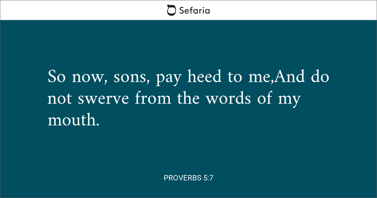 proverbs 5 6 7 meaning