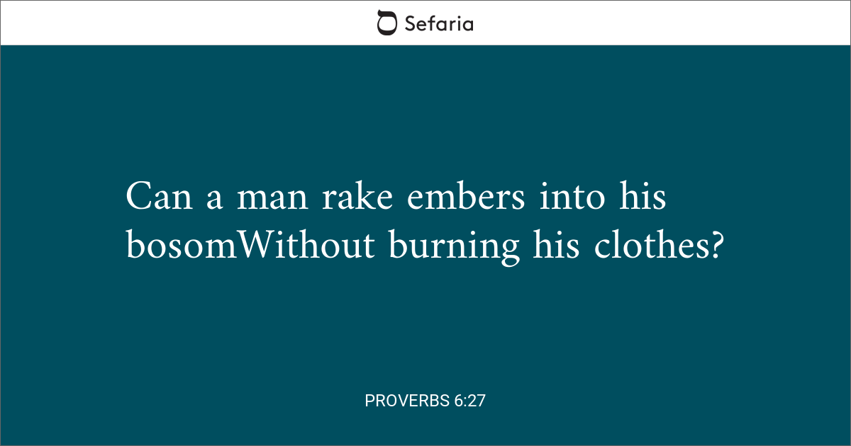 meaning of proverbs 6 27