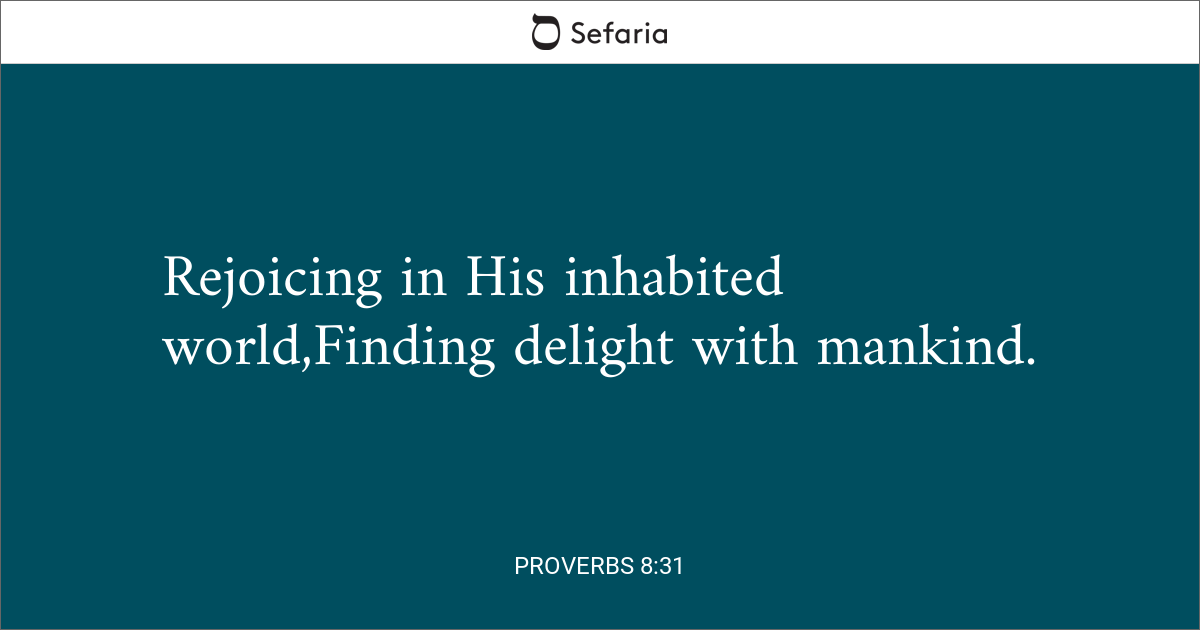 proverbs 8 27 31