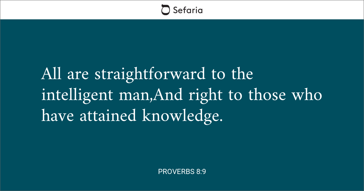 proverbs 8 9 12