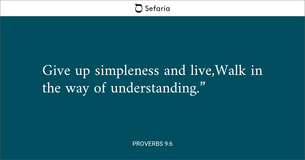 proverbs 9 6 7