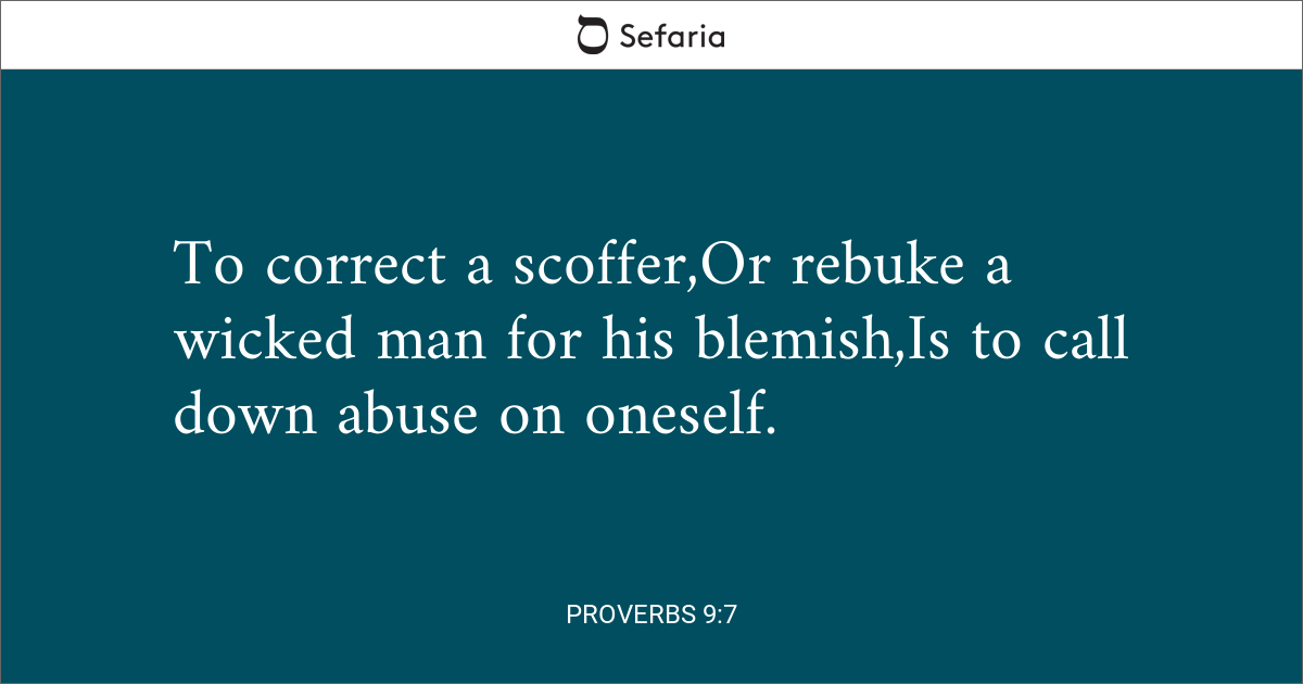 meaning of proverbs 9 7 8