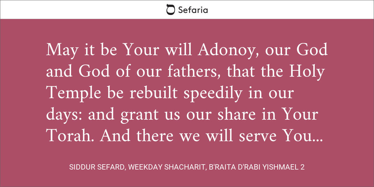 Siddur Sefard, Weekday Shacharit, B'raita D'Rabi Yishmael 2