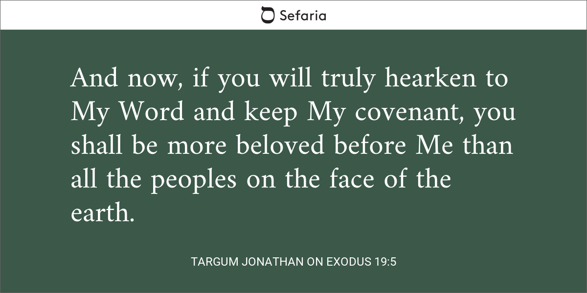 Targum Jonathan On Exodus 19:5