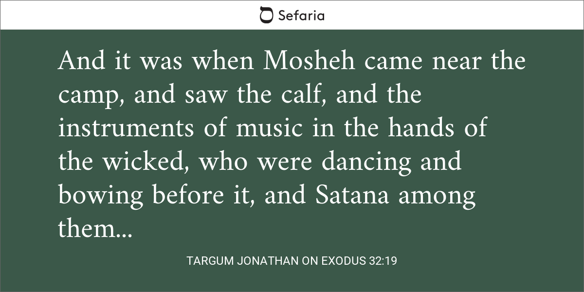 Targum Jonathan On Exodus 32:19